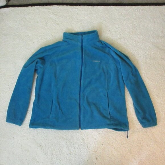 Columbia Women's Blue Full Zip Fleece Jacket Size 3XL - Picture 1 of 7